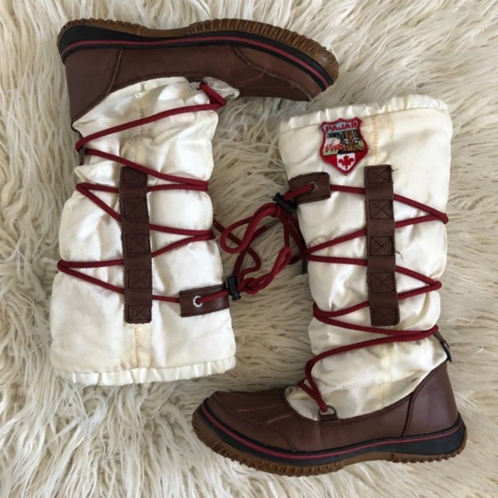 Pajar Canada Tall Grip Duck Wrap Lace Up Snow Boot